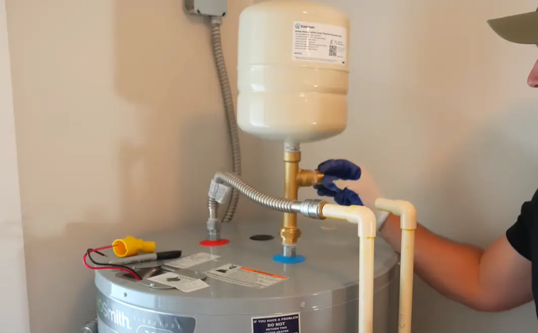 Water heater and expansion tank installation in Dana Point CA
